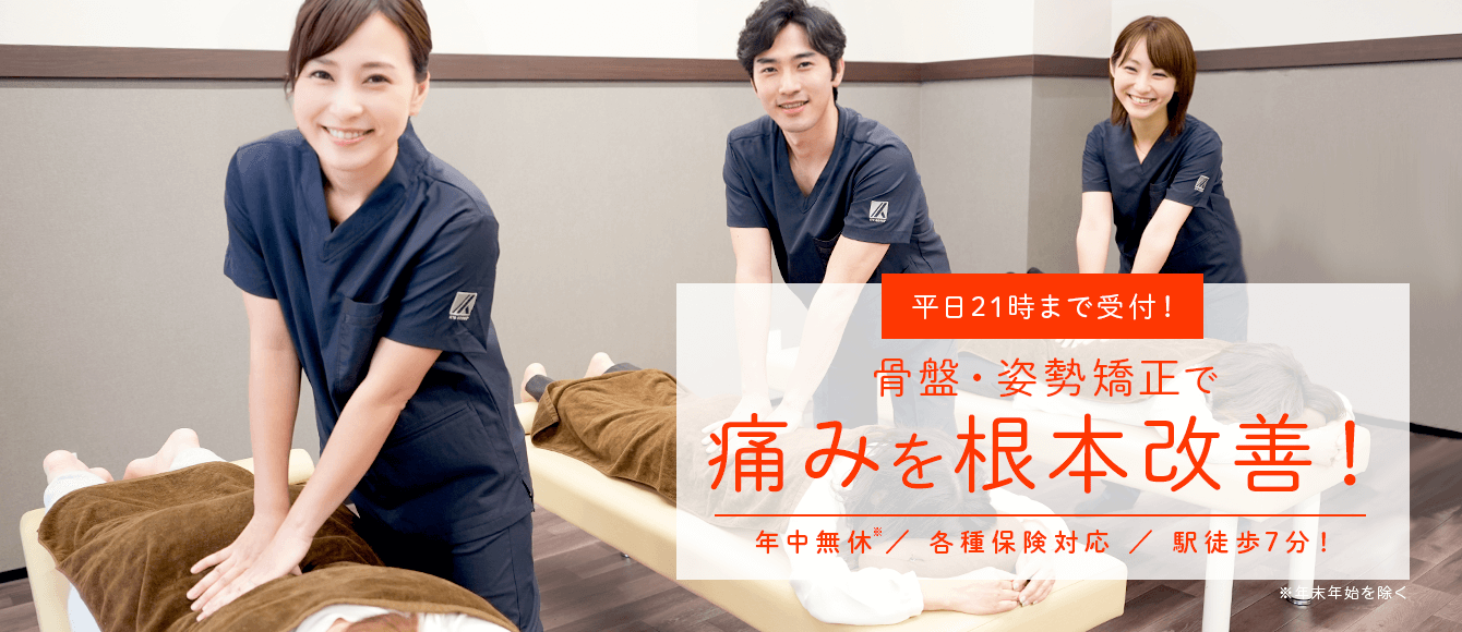 東横線『元住吉駅』北川出口から徒歩7分！年中無休・各種保険適用　21時まで受付！